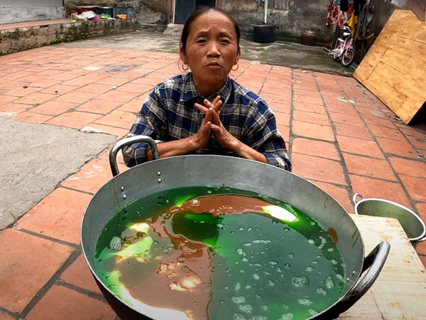 Bà Tân Vlog làm món ăn nghe siêu lạ tai - thạch sơn thủy nhưng kết quả lại khác xa so với những gì mọi người tưởng tượng