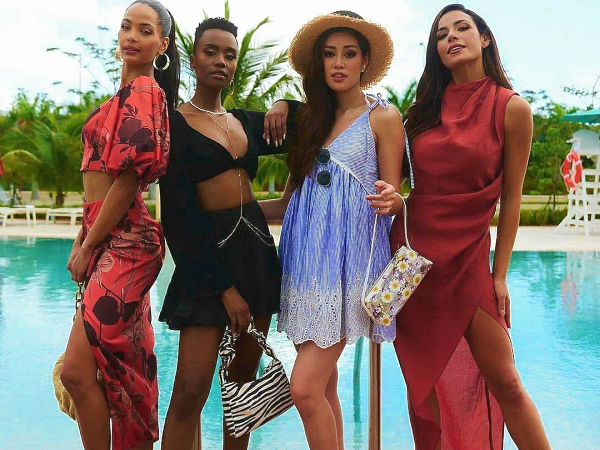 Khánh Vân như bị chèn ép khi stylist Miss Universe dí cho chiếc váy nhìn 'lạc quẻ' nhất giữa dàn người đẹp khác