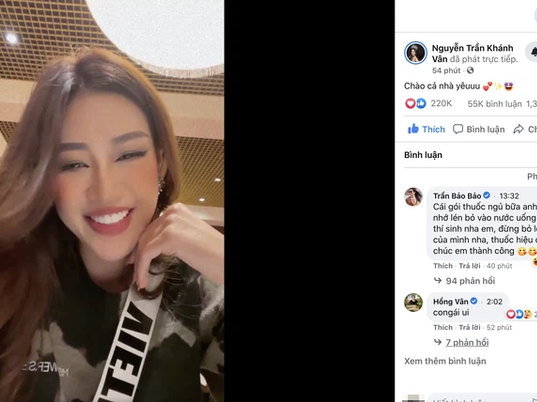 Khánh Vân livestream 15 phút mà đạt kỷ lục triệu view, NSND Hồng Vân và dàn sao Vbiz rôm rả vào động viên gây nổ MXH