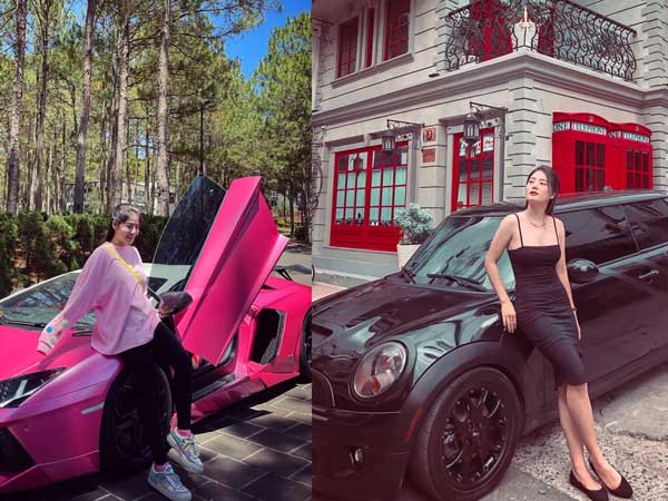 Thêm 1 chị gái nhà giàu gây choáng: Sở hữu cả bộ sưu tập siêu xe, mặc áo màu gì - đi xe màu đó!