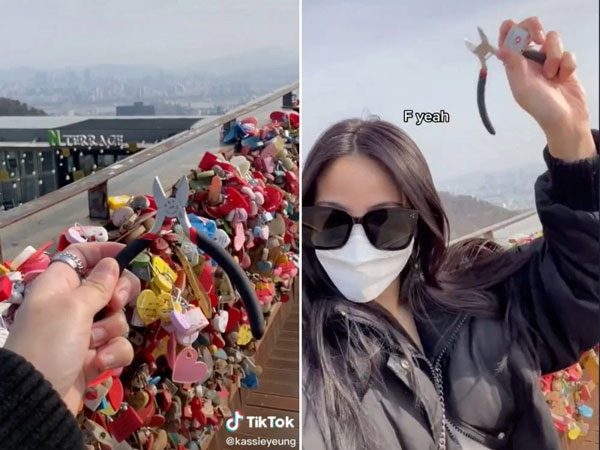 Chia tay bạn trai, gái xinh bay từ Mỹ về Hàn Quốc để phá khóa tình yêu cho đỡ... nặng vía