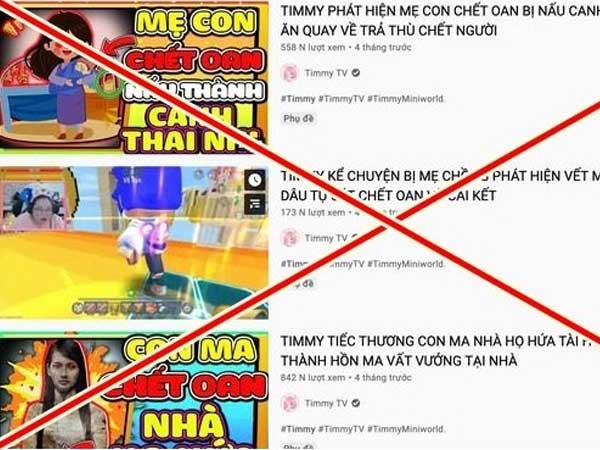 Sẽ xử lý kênh YouTube Timmy TV vì đưa nội dung về ác quỷ, Kumanthong…