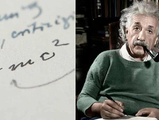 Người giấu tên chi 27 tỉ đồng mua thư tay viết phương trình nổi tiếng của Albert Einstein