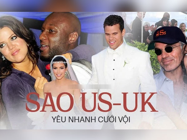 Sao kết hôn nhanh nhất lịch sử showbiz: Chị em Kim lấy sớm 'toang' nhanh, Angelina 'cướp' chồng sau 2 tháng chưa bằng cặp cưới sau 4 ngày
