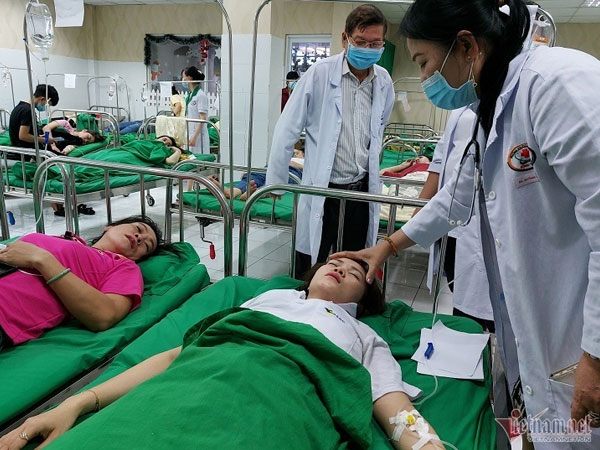 Rò khí Amoniac, hàng chục công nhân ở Bình Dương nhập viện