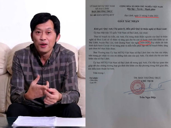 Chính quyền địa phương lên tiếng làm rõ về chi tiết bất thường trong văn bản của NS Hoài Linh