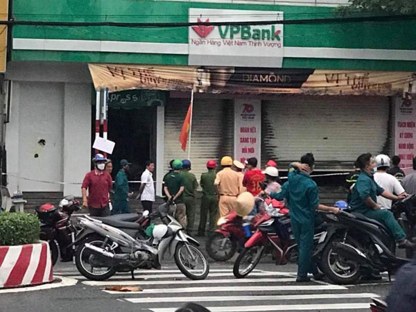 Điều tra vụ cháy tại phòng giao dịch chi nhánh Ngân hàng VPBank