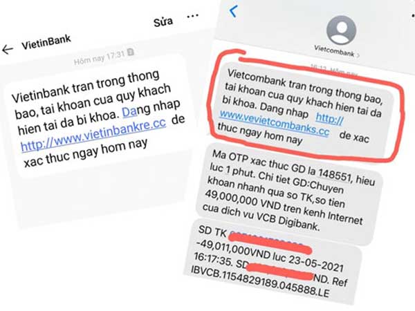 Cảnh báo mất tiền trong tài khoản ngân hàng
