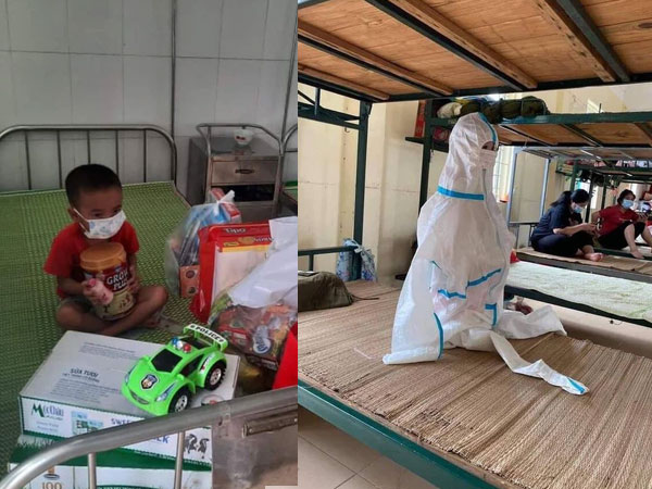 Thương lắm những em bé phải xa bố mẹ đi cách ly tập trung: Tự ăn cơm, chơi một mình và không quấy khóc