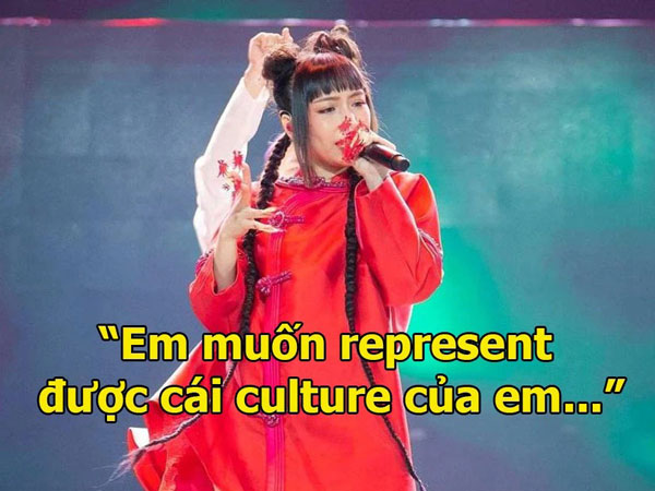 Con gái diva Mỹ Linh gây tranh cãi khi phát biểu nửa Việt nửa Anh: 'Em muốn represent được cái culture của em là người Việt Nam'