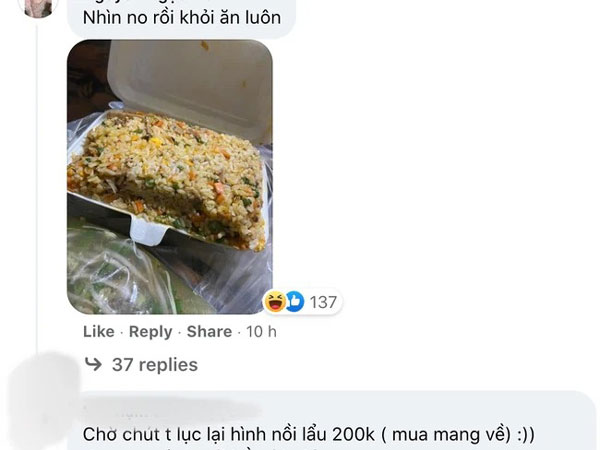 Ngỡ ngàng khi thấy hộp cơm chiên mùa dịch ở Sài Gòn: Phải 2 - 3 người mới ăn hết một phần, dân mạng lo âu thay cho các chủ quán?!
