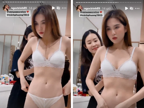 Ngọc Trinh vô tư đăng clip chỉnh sửa nội y, để lộ cả đồ bảo hộ bên trong nhìn mà 'thót tim'