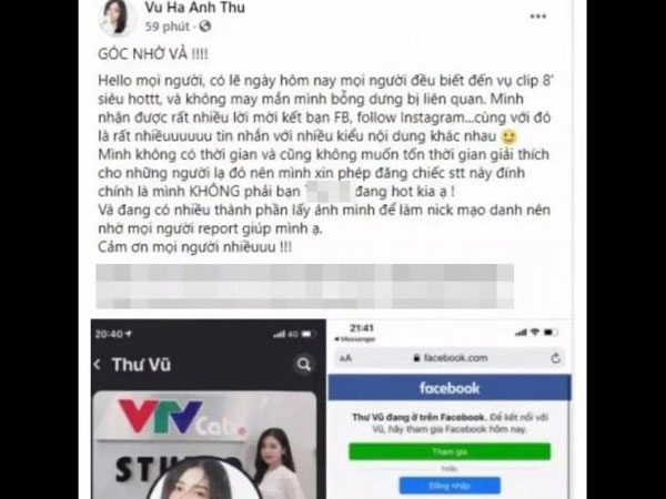 Hai nữ MC dính 'vạ lây' khi bị nhầm là nữ chính trong clip nhạy cảm của diễn viên 'Về nhà đi con'