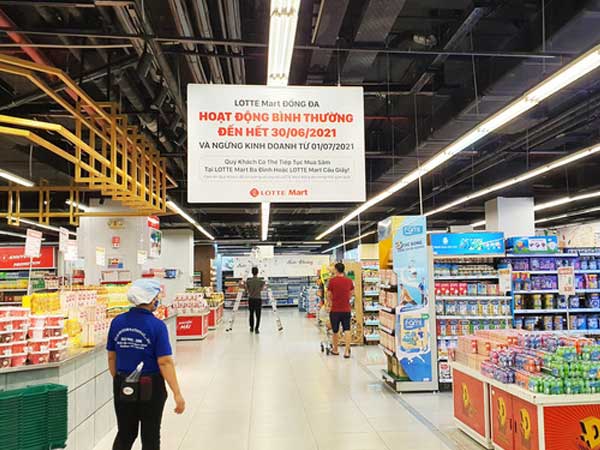 LOTTE Mart Việt Nam bất ngờ thông báo đóng cửa một siêu thị ở Hà Nội