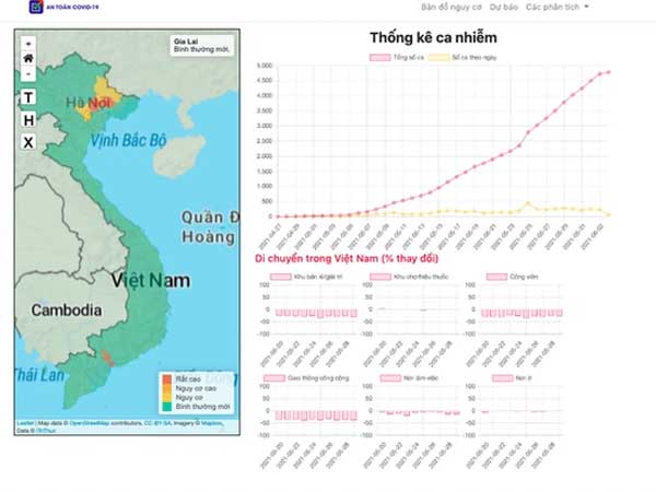 Bộ Y tế công bố bản đồ Covid-19 đầu tiên của Việt Nam: Hiển thị 4 mức nguy cơ, giúp địa phương chống dịch hiệu quả