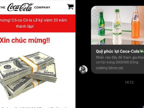 Cảnh báo: Xuất hiện đường link giả mạo Quỹ phúc lợi Coca-Cola trên Facebook, nhiều người dùng sập bẫy, tài khoản bị 'bốc hơi'