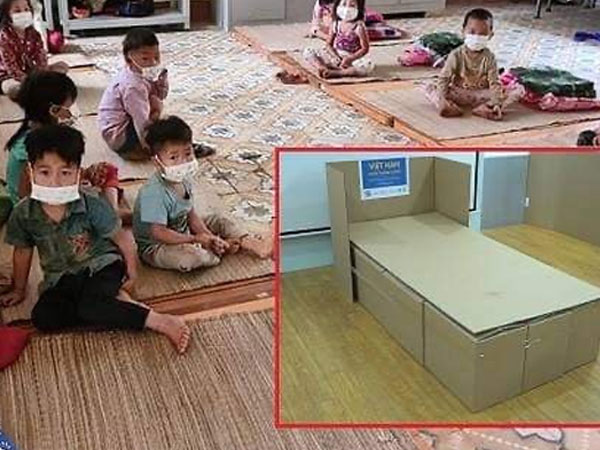 Video: 1.000 giường carton đến vùng dịch, mong em bé Điện Biên thôi phải nằm đất