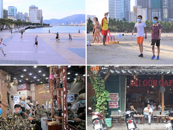 Ảnh: Nhịp sống Đà Nẵng ngày đầu tiên nới lỏng giãn cách