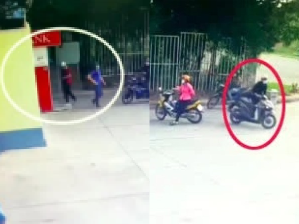 Người đàn ông vào ATM rút tiền, không hề hay nhóm cướp giật đã giăng sẵn bẫy phía sau lưng