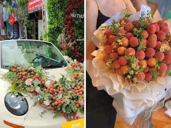 Thanh niên Bắc Giang chơi lớn không dùng hoa mà mua vải để trang trí xe cưới khiến dân mạng hết lời khen ngợi vì hành động nghĩa tình