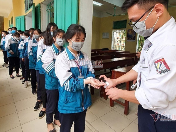 Thí sinh thi lớp 10 ở Hà Nội phải khai báo y tế trước 17h ngày 11/6