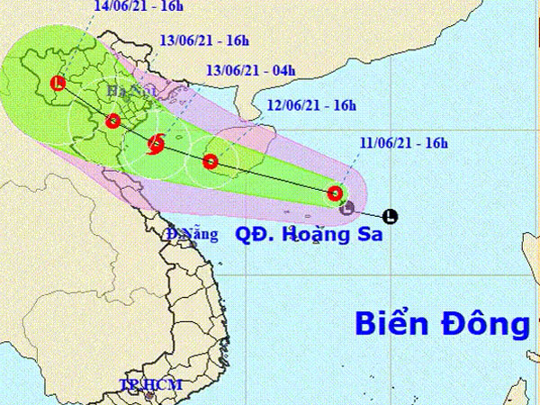 Áp thấp nhiệt đới khả năng mạnh lên thành bão, hướng vào Bắc Bộ