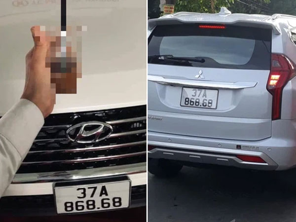 2 xế hộp ở Nghệ An trùng biển số siêu đẹp 'song lộc phát' chạy trên phố gây xôn xao