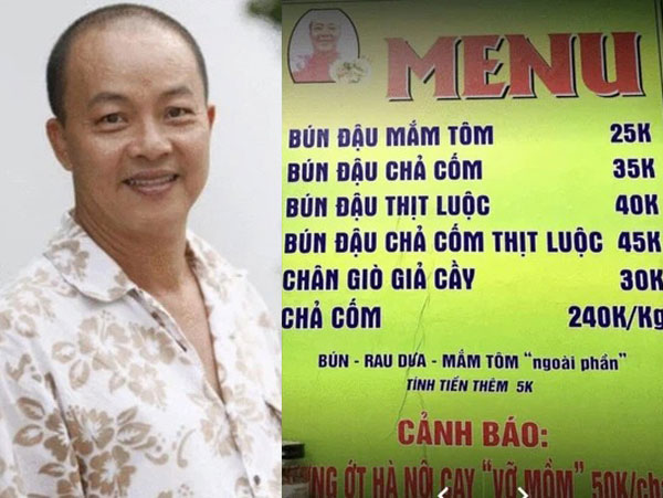 Menu quán phở của NS Đức Hải gây tranh cãi vì cách dùng từ suồng sã, lần này dân mạng có hơi khắt khe quá đà rồi!