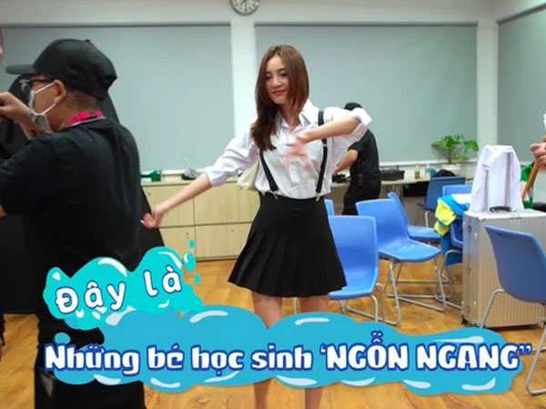 Running Man Vietnam: Lan Ngọc mặc váy cực ngắn còn vô tư nhảy, Jack làm Nobita điển trai