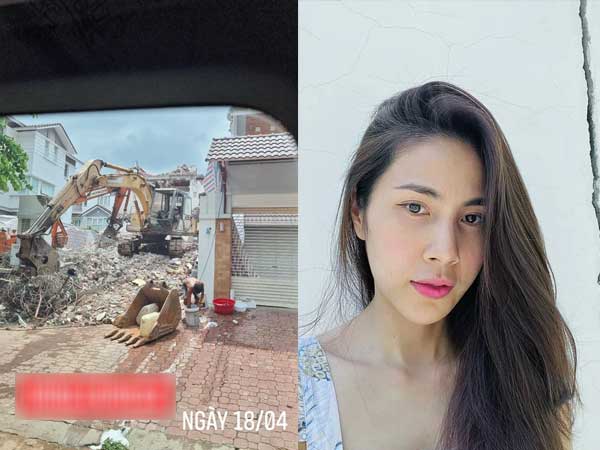 Thuỷ Tiên bất ngờ bị tung bằng chứng nghi vấn 'lươn lẹo': Thông báo sửa nhà nhưng đập đi xây lại căn biệt thự 80 tỷ?
