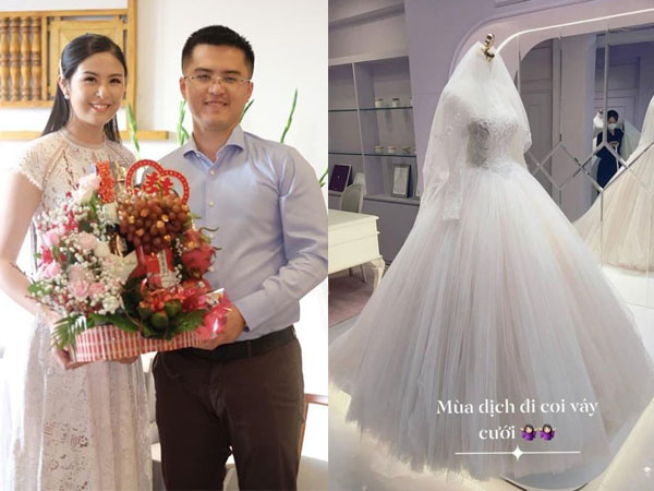 Hoa hậu Ngọc Hân chính thức hé lộ váy cưới kèm chi tiết nhỏ 'bật mí' hôn lễ hoành tráng sắp tới