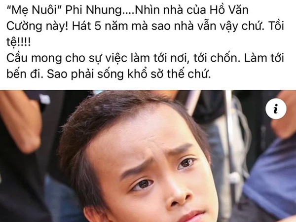 Bà xã Công Lý trách Phi Nhung khi nhìn thấy căn nhà của Hồ Văn Cường ở quê, bức xúc đến nỗi thốt lên hai chữ 'tồi tệ'