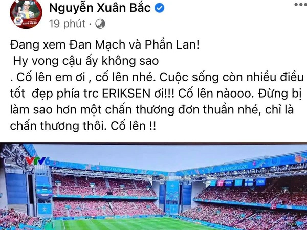 Diệu Nhi bật khóc, Trịnh Thăng Bình và dàn sao Việt cầu nguyện cho cầu thủ Erikse tuyển Đan Mạch đột quỵ trên sân đấu Euro