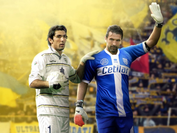 Buffon trở lại khoác áo Parma sau 26 năm xa cách