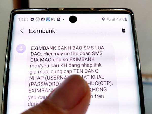 Lừa đăng ký tiêm vắc-xin Covid-19 để đánh cắp tài khoản ngân hàng