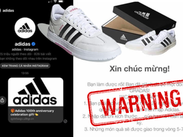 Xuất hiện đường link giả mạo Adidas để lừa đảo trên Facebook, nhiều người sập bẫy chỉ vì phần quà rất giá trị