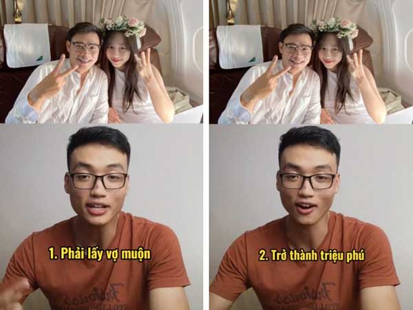 Xuất hiện clip phân tích chuyện tình chú - cháu lệch 16 tuổi của triệu phú và gái xinh VTV: 'Rủi ro càng cao, lợi nhuận càng lớn'