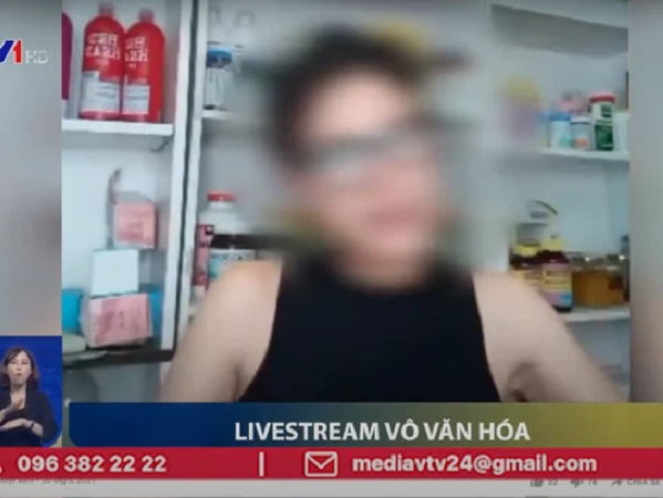 Cô người mẫu, nam ca sĩ nổi tiếng livestream vô văn hoá, chửi bới tục tĩu xuất hiện trên bản tin VTV