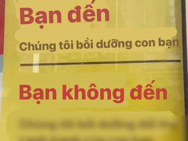 Trung tâm ôn thi treo biển hiệu cực gắt trước cổng, bố mẹ đọc xong hớt hải cho con đi học: 'Ông tổ' ngành marketing là đây