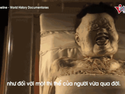 Video: Cận cảnh xác ướp "ướt" ở TQ, đánh bại mọi kỹ thuật ướp xác của Ai Cập