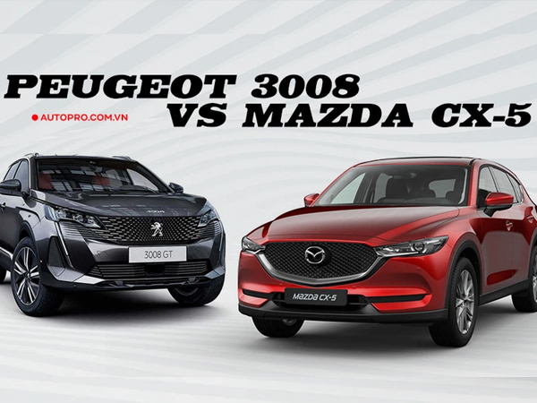Cùng giá hơn 1 tỷ đồng, Peugeot 3008 vừa ra mắt có gì hơn thua vua doanh số Mazda CX-5?