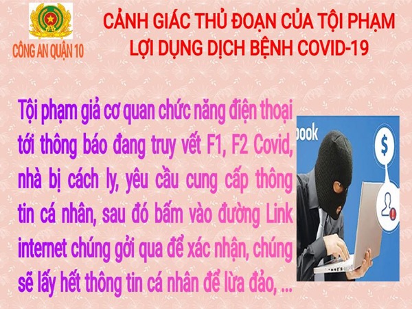 Lợi dụng truy vết F1, F2, người đi khử khuẩn... để lừa đảo