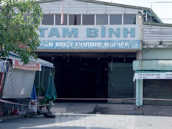 Ngưng hoạt động chợ Tam Bình TP Thủ Đức, khẩn cấp truy vết COVID-19