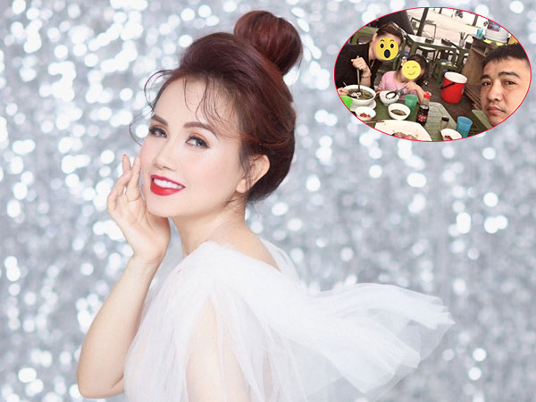 'Cô Xuyến' Hoàng Yến tung ảnh chồng cũ đưa con đi ăn với người tình, soi facebook thấy ngay loạt status 'đá xéo' của cô gái