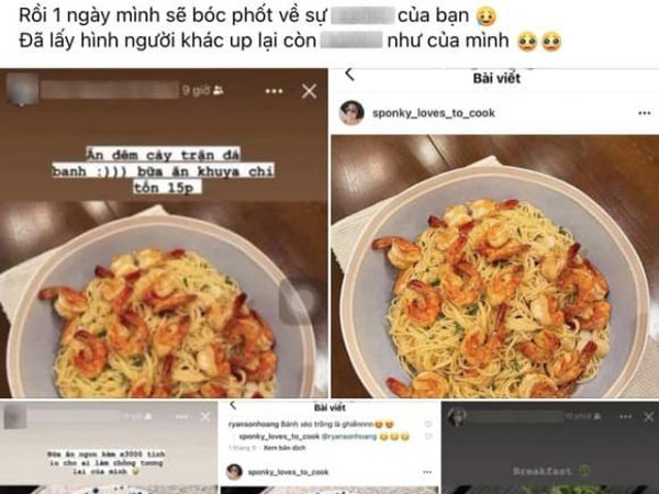 Gái trẻ bị bóc phốt 'sống ảo', lấy cắp ảnh nấu ăn, đến caption cũng bê nguyên của Tăng Thanh Hà