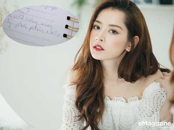 Chữ viết của Chi Pu quá xấu