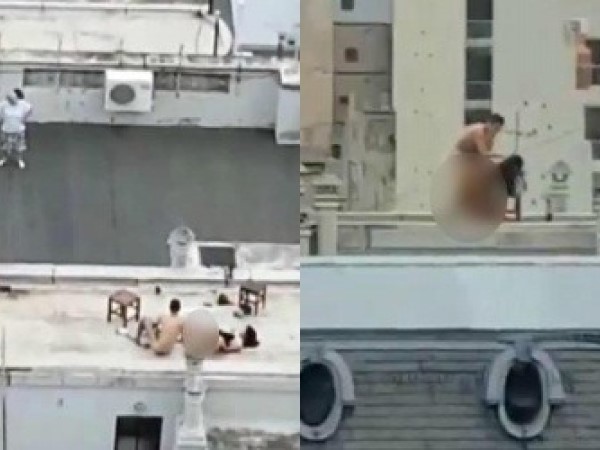 Làm chuyện người lớn với bạn gái nhí trên sân thượng chung cư
