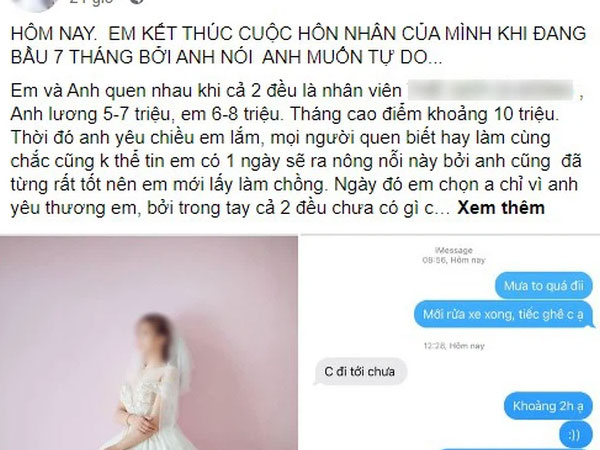 Biến căng trên MXH: Vợ mang bầu 7 tháng tố chồng ngoại tình, cô gái được cho là 'tiểu tam' lên tiếng
