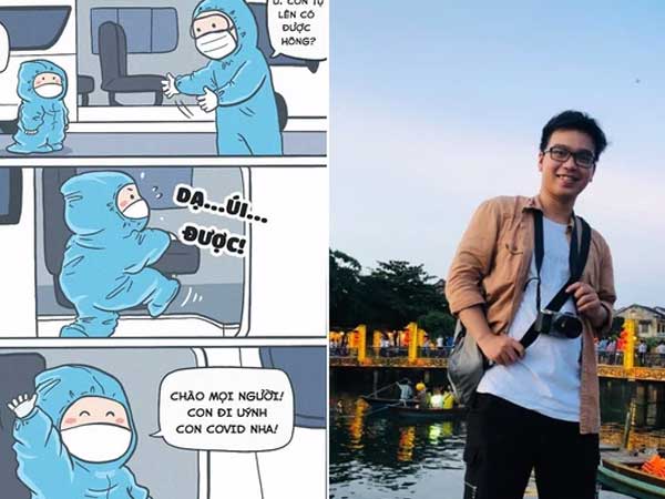 Chân dung người ký họa đằng sau những bức vẽ chống dịch 'gây bão' mạng xã hội