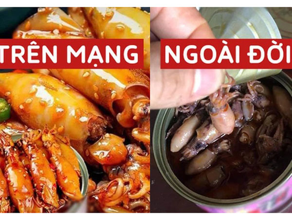 Mua đồ ăn đóng hộp Trung Quốc, cô nàng tá hoả khi thấy cảnh một trời - một vực lúc mở ra: Dân mạng lại nghi ngờ ở điểm này